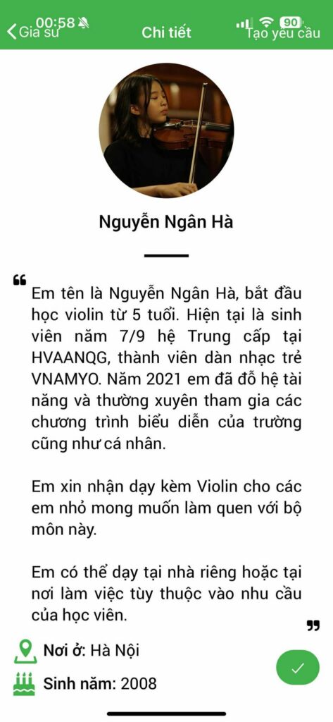 Gia sư dạy Violin 16