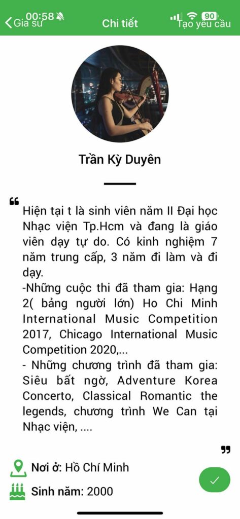 Gia sư dạy Violin 20