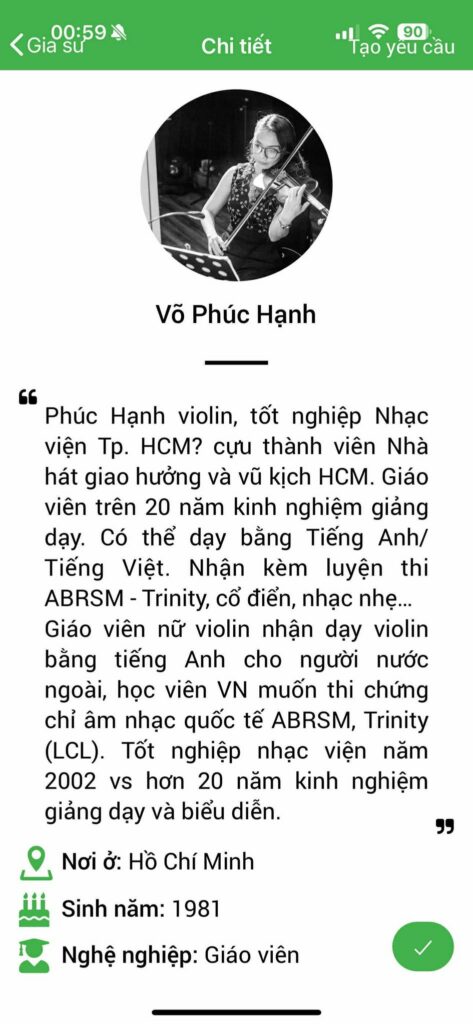 Gia sư dạy Violin 21