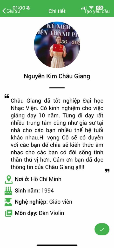 Gia sư dạy Violin 23