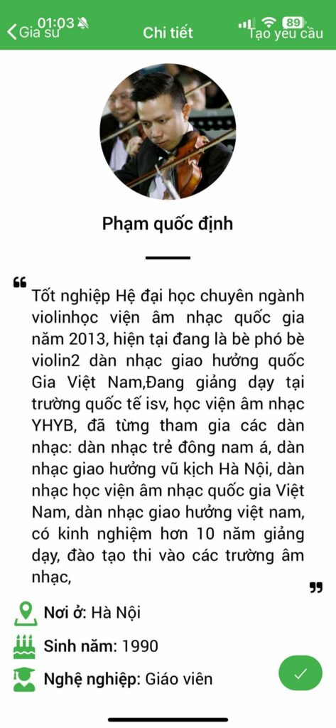 Gia sư dạy Violin 34