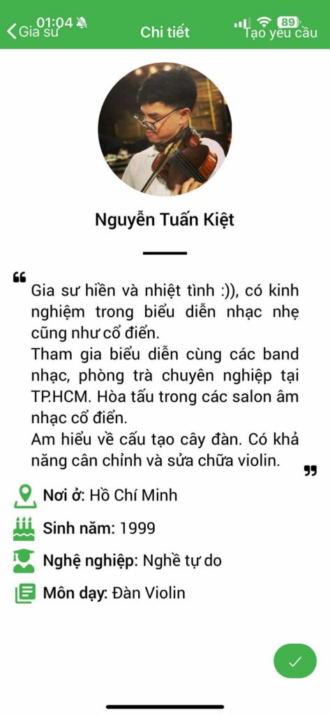 Gia sư dạy Violin 36