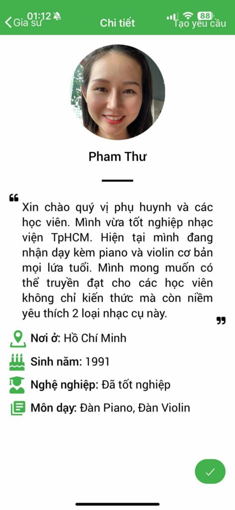 Gia sư dạy Violin 60