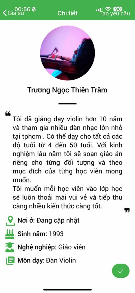 Gia sư dạy Violin 8